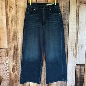 rag‎ & bone Jeans Andi High-Rise Ankle Wide Leg Nikita Denim Casual Fall Size 28